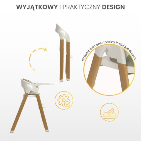 CARETERO KRZESEŁKO DO KARMIENIA 3W1 TRIPLO BEIGE