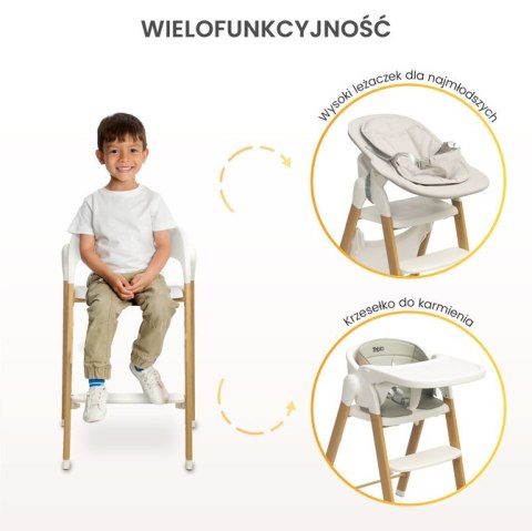 CARETERO KRZESEŁKO DO KARMIENIA 3W1 TRIPLO GREY