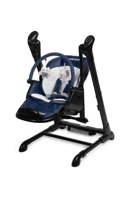 CARETERO KRZESEŁKO + HUŚTAWKA INDIGO BLACK NAVY