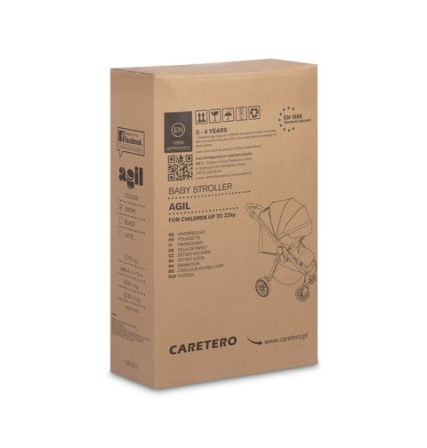CARETERO WÓZEK SPACEROWY AGIL SMOKY