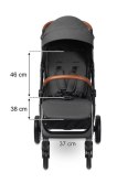 CARETERO WÓZEK SPACEROWY ELMA DARK GREY
