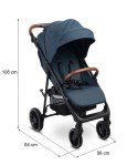 CARETERO WÓZEK SPACEROWY ELMA JEANS BLUE