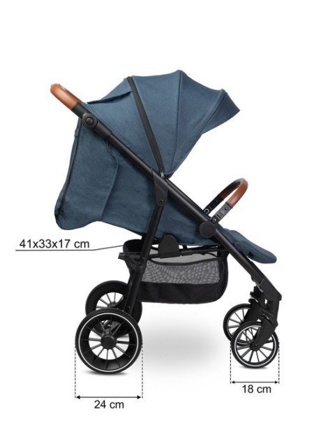 CARETERO WÓZEK SPACEROWY ELMA JEANS BLUE