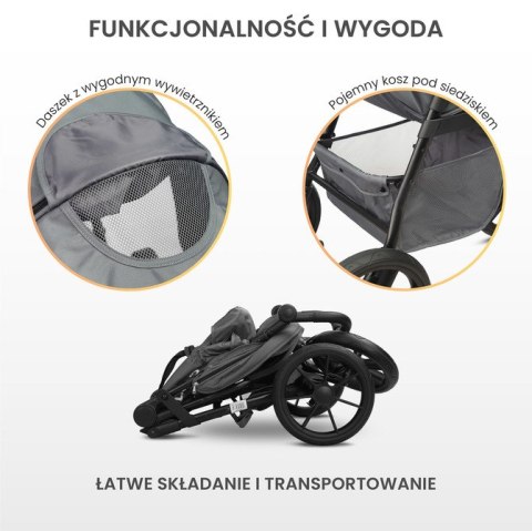 CARETERO WÓZEK SPACEROWY LIMA GRAPHITE