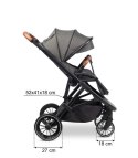 CARETERO WÓZEK SPACEROWY RATIO DARK GREY