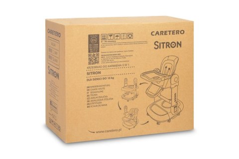 CARETERO KRZESEŁKO DO KARMIENIA SITRON BEIGE