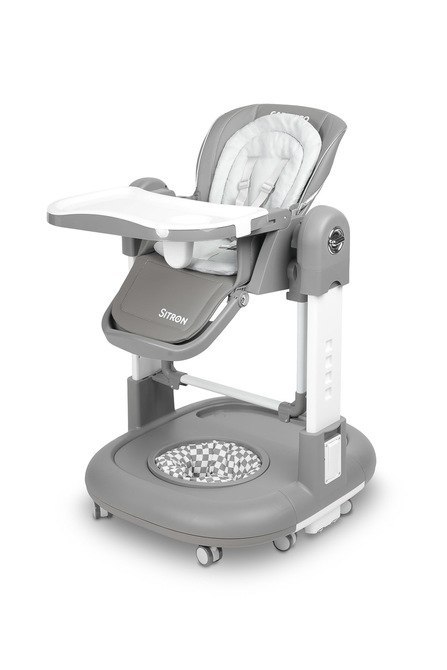 CARETERO KRZESEŁKO DO KARMIENIA SITRON GREY