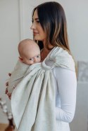 Chusta kółkowa, splot skośno-krzyżowy (50% bawełna, 25% konopie, 25% lyocell), ramię bez zakładek - MARSHMALLOW - standard 1.8m