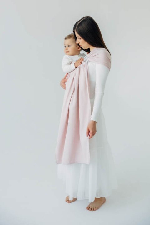Chusta kółkowa, splot skośno-krzyżowy, (50% bawełna, 50% wiskoza bambusowa), ramię bez zakładek - MARSHMALLOW - standard 1.8m