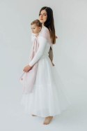Chusta kółkowa, splot skośno-krzyżowy, (50% bawełna, 50% wiskoza bambusowa), ramię bez zakładek - MARSHMALLOW - standard 1.8m