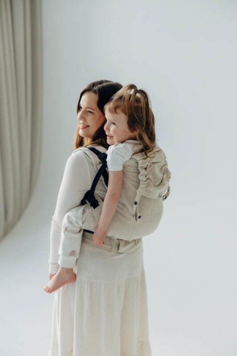 Nosidełko LennyPreschool z tkaniny skośno-krzyżowej (50% bawełna, 25% konopie, 25% lyocell), rozmiar preschool - AIRY