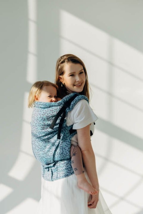 Nosidełko LennyPreschool z tkaniny żakardowej 100% bawełna, rozmiar preschool - ZACZAROWANY ZAKĄTEK - FAIRY