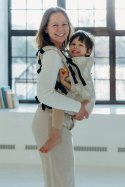 Nosidełko LennyPreschool z tkaniny żakardowej (50% bawełna, 25%konopie, 25% lyocell), rozmiar preschool - VIRIDIFLORA - CONNECT