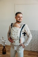 Nosidełko LennyUpGrade PRO z tkaniny skośno-krzyżowej (50% bawełna, 25% konopie, 25% lyocell), rozmiar standard - AIRY