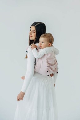 Nosidło Klamrowe Onbuhimo z tkaniny skośno-krzyżowej (50% bawełna, 50% wiskoza bambusowa), rozmiar Standard - MARSHMALLOW