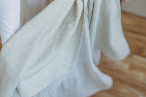 Chusta do noszenia dzieci, tkana splotem skośno-krzyżowym (50% bawełna, 25% konopie, 25% lyocell) - AIRY - rozmiar XS