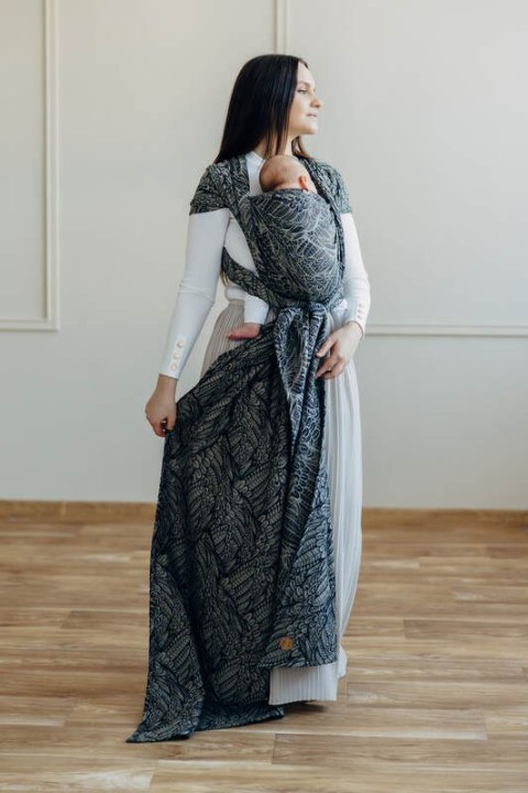 Żakardowa chusta do noszenia dzieci, 100% bawełna - WOLNY DUCH - COCOON - rozmiar L