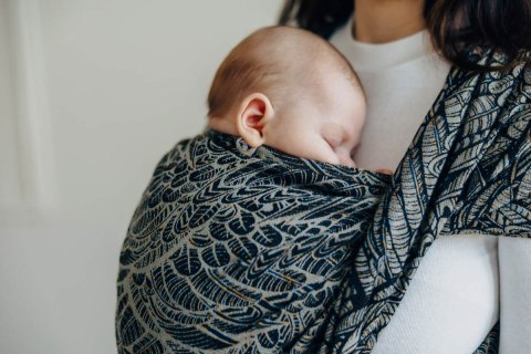 Żakardowa chusta do noszenia dzieci, 100% bawełna - WOLNY DUCH - COCOON - rozmiar L