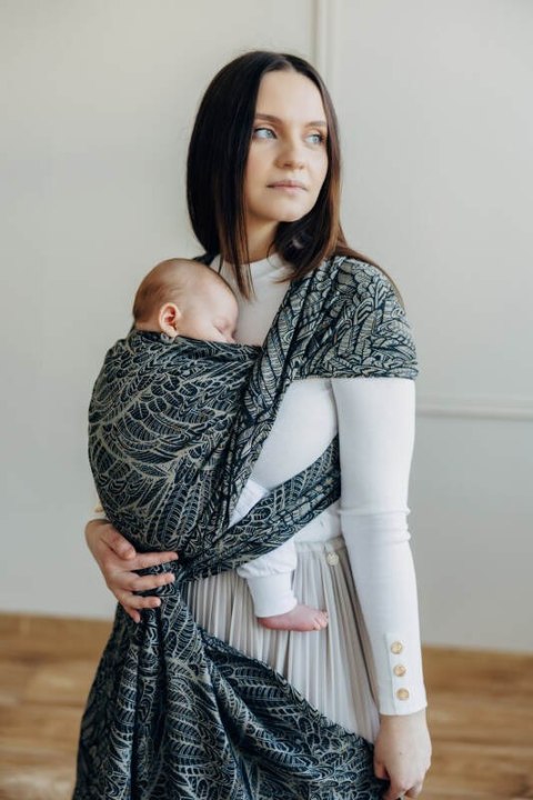 Żakardowa chusta do noszenia dzieci, 100% bawełna - WOLNY DUCH - COCOON - rozmiar XL