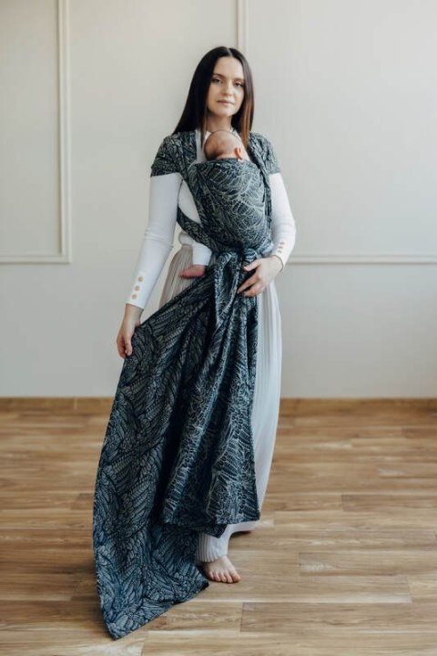 Żakardowa chusta do noszenia dzieci, 100% bawełna - WOLNY DUCH - COCOON - rozmiar M