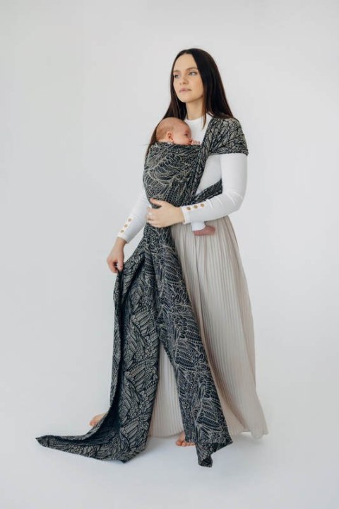 Żakardowa chusta do noszenia dzieci, 100% bawełna - WOLNY DUCH - COCOON - rozmiar S