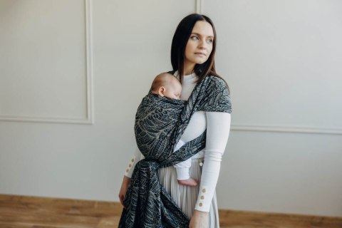 Żakardowa chusta do noszenia dzieci, 100% bawełna - WOLNY DUCH - COCOON - rozmiar S