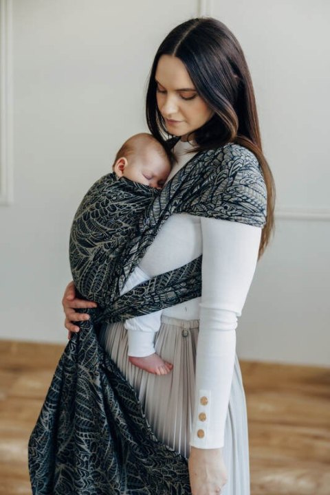 Żakardowa chusta do noszenia dzieci, 100% bawełna - WOLNY DUCH - COCOON - rozmiar S