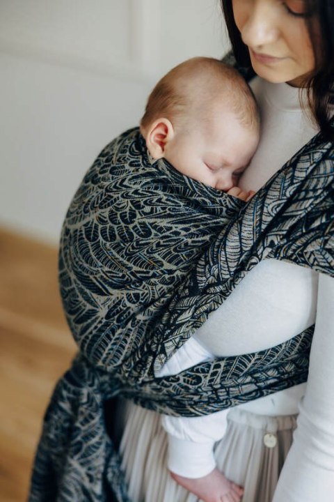 Żakardowa chusta do noszenia dzieci, 100% bawełna - WOLNY DUCH - COCOON - rozmiar S