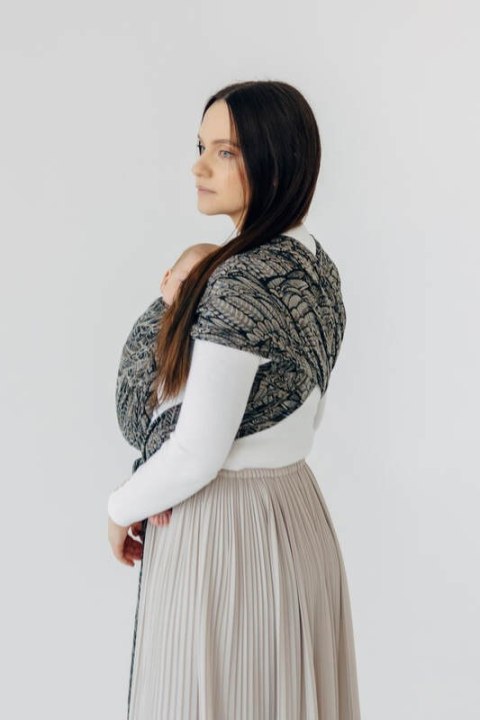 Żakardowa chusta do noszenia dzieci, 100% bawełna - WOLNY DUCH - COCOON - rozmiar XS