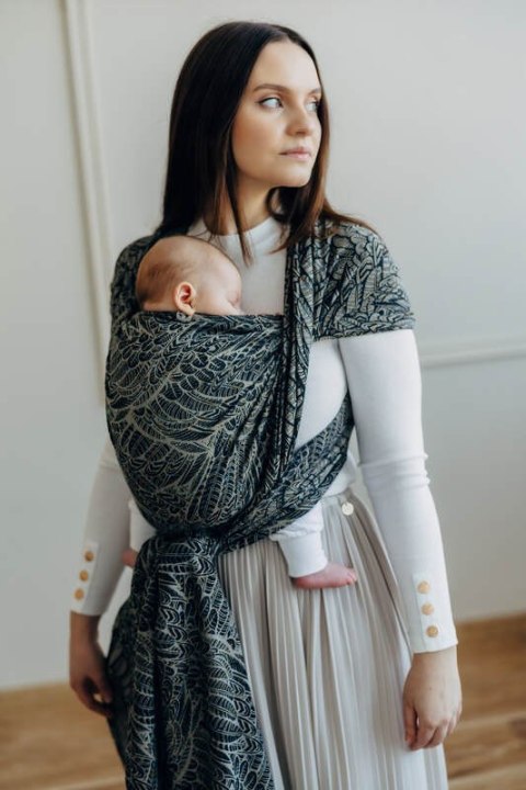 Żakardowa chusta do noszenia dzieci, 100% bawełna - WOLNY DUCH - COCOON - rozmiar XS