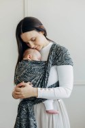 Żakardowa chusta do noszenia dzieci, 100% bawełna - WOLNY DUCH - COCOON - rozmiar XS
