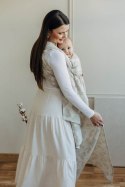 Żakardowa chusta do noszenia dzieci (50% bawełna, 25%konopie, 25% lyocell) - VIRIDIFLORA - CONNECT - rozmiar XL
