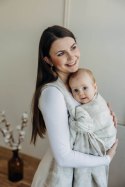 Żakardowa chusta do noszenia dzieci (50% bawełna, 25%konopie, 25% lyocell) - VIRIDIFLORA - CONNECT - rozmiar XL