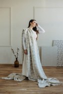 Żakardowa chusta do noszenia dzieci (50% bawełna, 25%konopie, 25% lyocell) - VIRIDIFLORA - CONNECT - rozmiar XL
