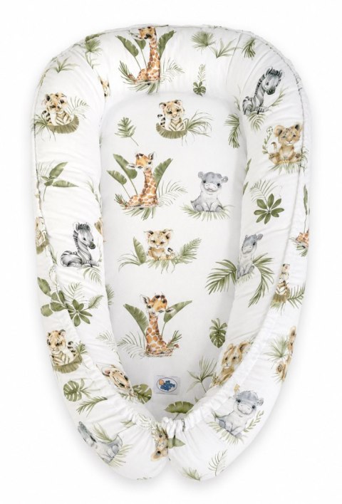 My Sweet Baby Kokon niemowlęcy dwustronny kojec otulacz Premium MY SWEET BABY- Little Safari