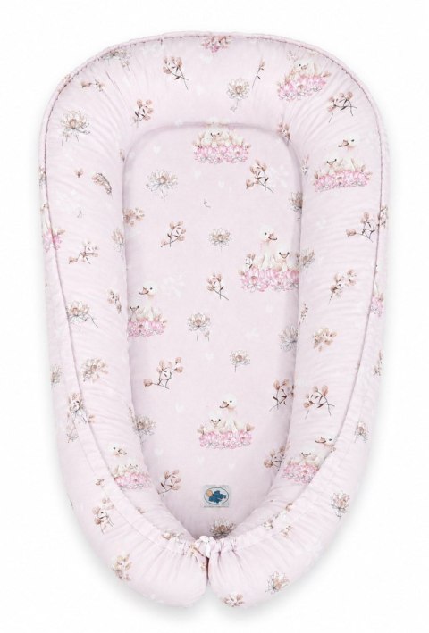 My Sweet Baby Kokon niemowlęcy dwustronny kojec otulacz Premium MY SWEET BABY- Little Swans