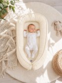My Sweet Baby Kokon niemowlęcy dwustronny kojec otulacz Premium MY SWEET BABY- kremowy