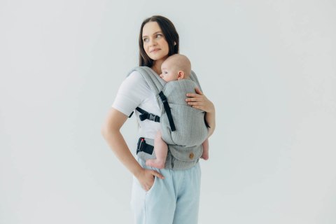Nosidełko LennyLight z tkaniny żakardowej (54% jedwab, 46% bawełna) , rozmiar standard - LITTLE LOVE - MUNA