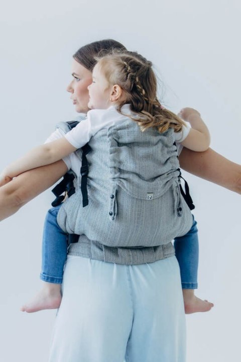 Nosidełko LennyPreschool z tkaniny żakardowej (54% jedwab, 46% bawełna), rozmiar preschool - LITTLE LOVE - MUNA