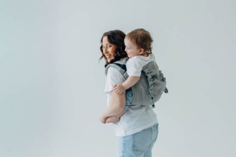 Nosidło Klamrowe Onbuhimo PRO z tkaniny żakardowej (54% jedwab, 46% bawełna), rozmiar Toddler - LITTLE LOVE - MUNA