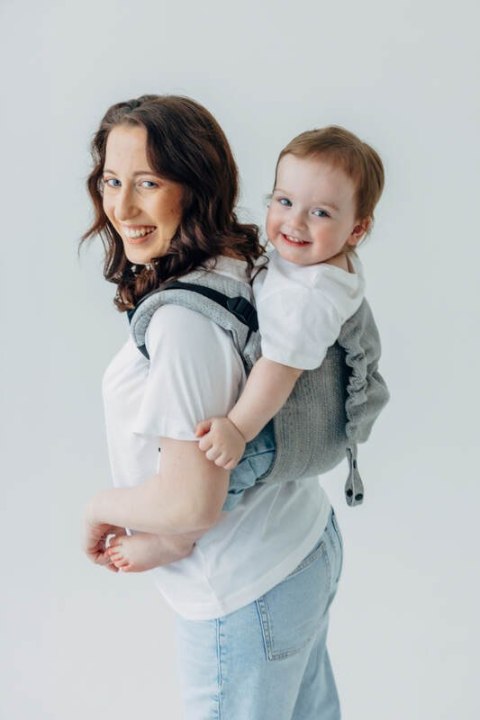 Nosidło Klamrowe Onbuhimo PRO z tkaniny żakardowej (54% jedwab, 46% bawełna), rozmiar Toddler - LITTLE LOVE - MUNA