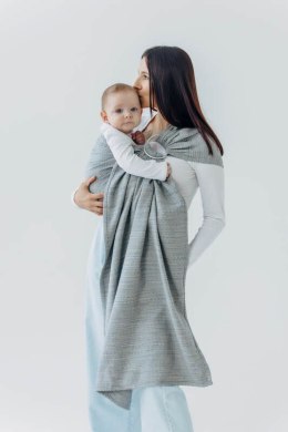 Żakardowa chusta kółkowa do noszenia dzieci (54% jedwab, 46% bawełna), ramię bez zakładek - LITTLE LOVE - MUNA - standard 1.8m