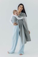 Żakardowa chusta kółkowa do noszenia dzieci (54% jedwab, 46% bawełna), ramię bez zakładek - LITTLE LOVE - MUNA - standard 1.8m