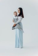 Żakardowa chusta kółkowa do noszenia dzieci (54% jedwab, 46% bawełna), ramię bez zakładek - LITTLE LOVE - MUNA - standard 1.8m