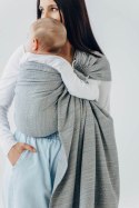 Żakardowa chusta kółkowa do noszenia dzieci (54% jedwab, 46% bawełna), ramię bez zakładek - LITTLE LOVE - MUNA - standard 1.8m