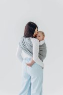 Żakardowa chusta kółkowa do noszenia dzieci (54% jedwab, 46% bawełna), ramię bez zakładek - LITTLE LOVE - MUNA - standard 1.8m