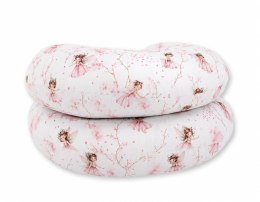 Bobono Poduszka ciążowa typu C dla kobiet w ciąży do spania karmienia + zdejmowana poszewka Blossom Fairies