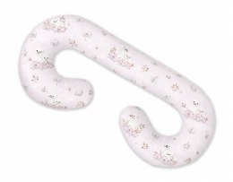 Bobono Poduszka ciążowa typu C dla kobiet w ciąży do spania karmienia + zdejmowana poszewka - Little Swans