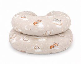 Bobono Poduszka ciążowa typu C dla kobiet w ciąży do spania karmienia+ zdejmowana poszewka Twinkle Woodland