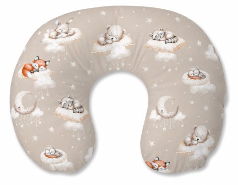 Bobono Poduszka rogal do karmienia fasolka + zdejmowana poszewka - Twinkle Woodland